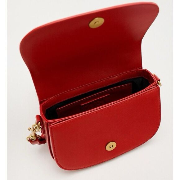 Zara Crossbody Flap Mini Bag Removable And Adjustable Straps Red NWT - Picture 6 of 8